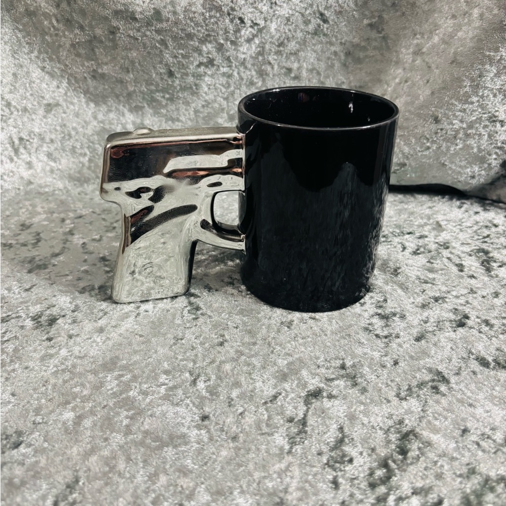Pew pew gun coffee mug